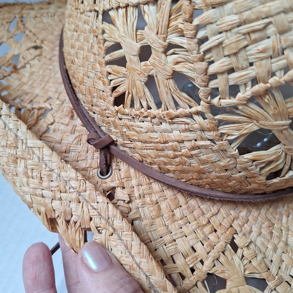 Scala Natural Fiber Western Style Cowboy Hat Unisex Concert Festival One Size - Picture 5 of 7